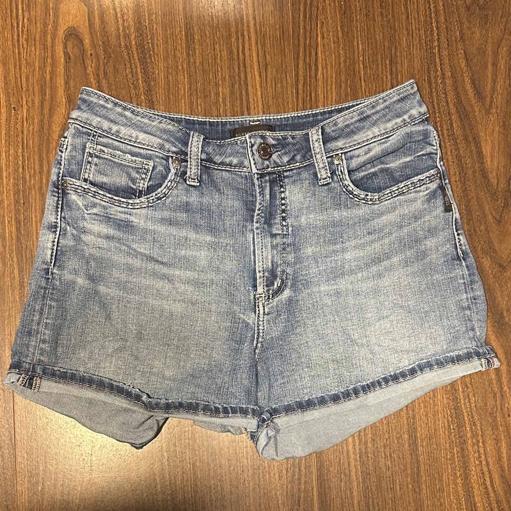 Silver Jeans Women's Denim Shorts - Light Blue